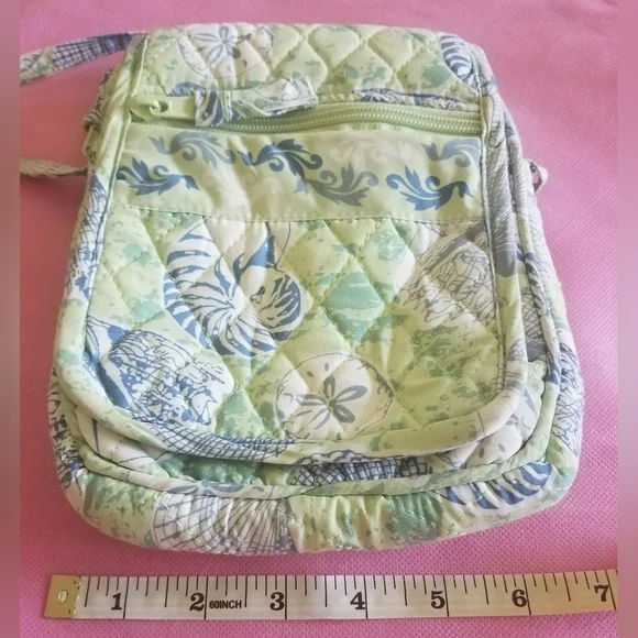 EUC Seashell Blue & Green Crossbody Bag - Picture 11 of 14